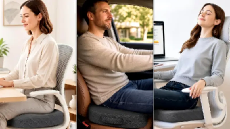 Lumbar Support Pillow with Memory Foam, 24% Off for Back Pain Relief