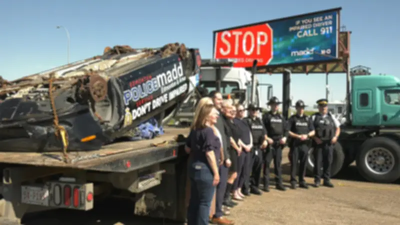 MADD Edmonton Launches Crashed Car Campaign to Combat Impaired Driving
