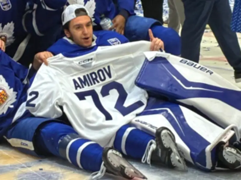 Marlies Honor Late Rodion Amirov with Sweater in Calder Cup Celebration