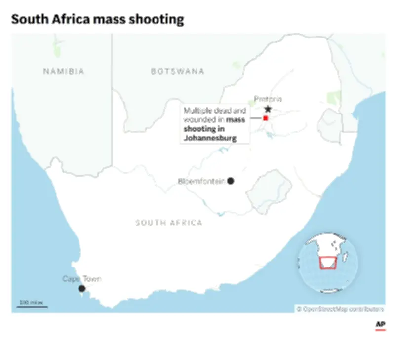 Mass Shooting in Johannesburg Kills 12, Wounds 9