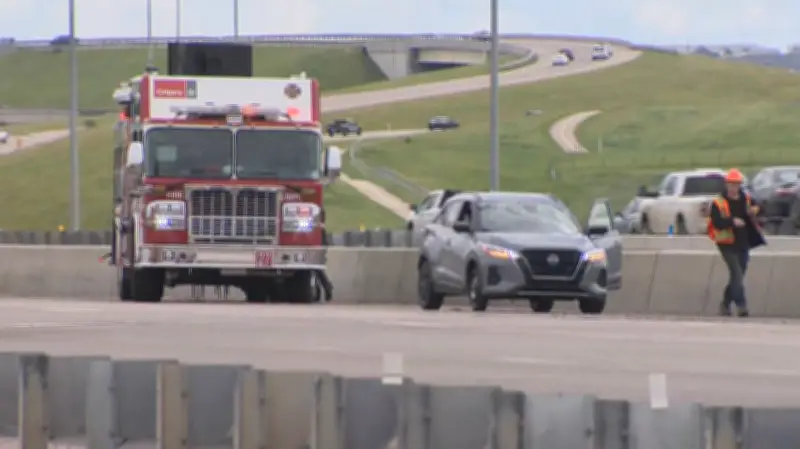 Metal Debris on Stoney Trail Damages Multiple Vehicles in Calgary