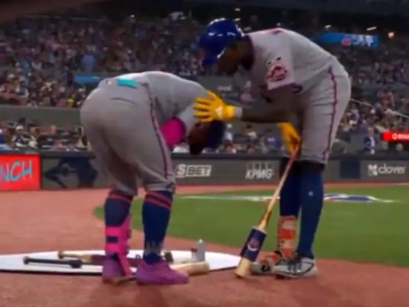 Mets Catcher Francisco Alvarez Hit by Teammate's Swing During Warmup