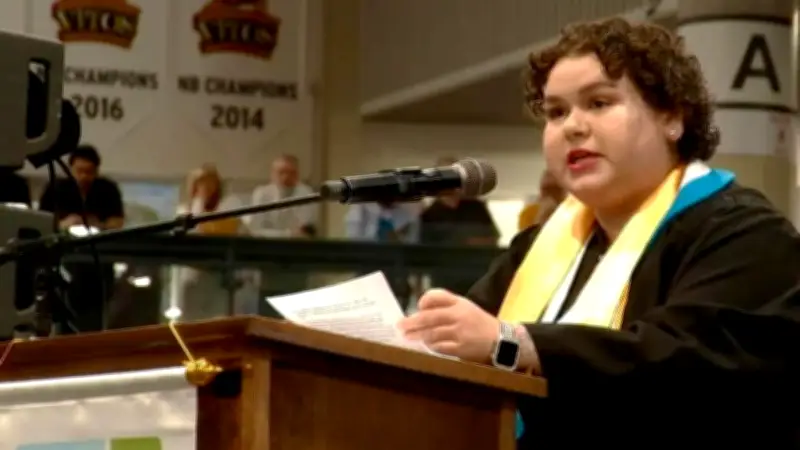 N.B. valedictorian graduates top of class while battling breast cancer