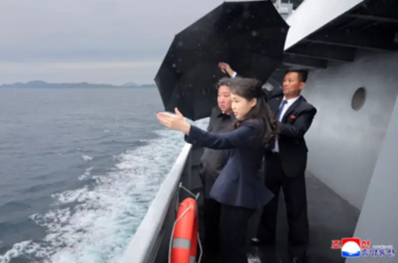 North Korea's Kim Jong Un Shows New Warship Ahead of Xi's Visit