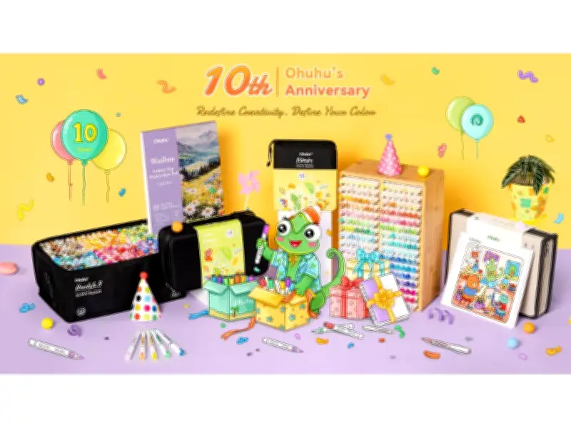 Ohuhu Marks 10 Years of Art Supplies, Community, and New Product Launches