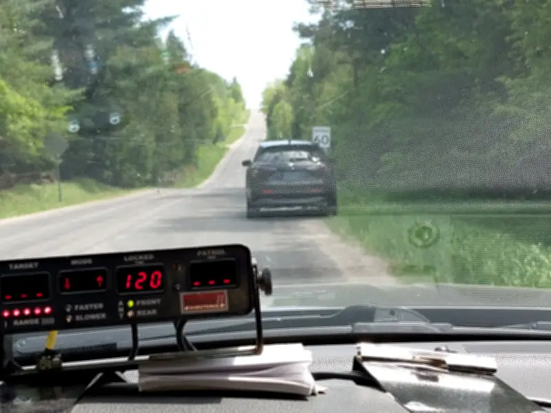 Ontario Driver Clocked at Double the Speed Limit in 60 km/h Zone