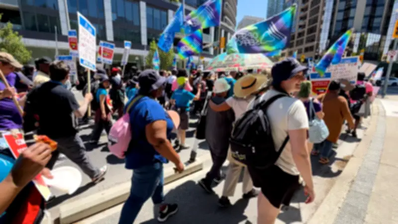 Ontario OPSEU Workers Rally for Lost Wages and Transparency on $1B Programs