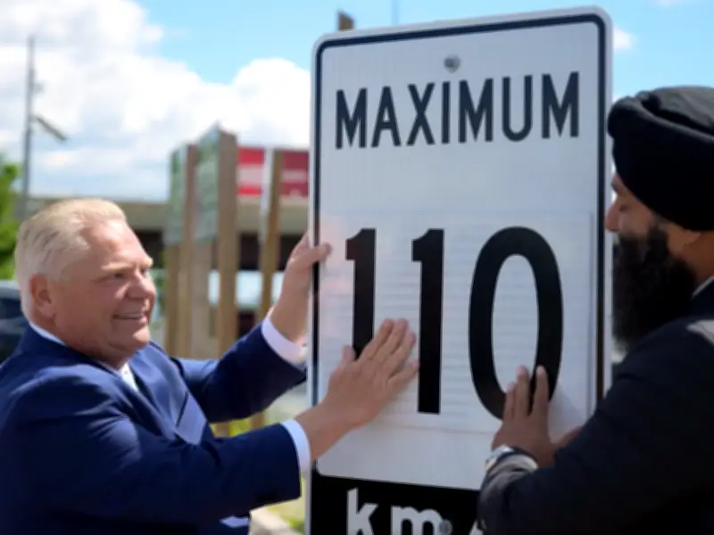 Ontario to hike highway speed limits to 110 km/h on most roads