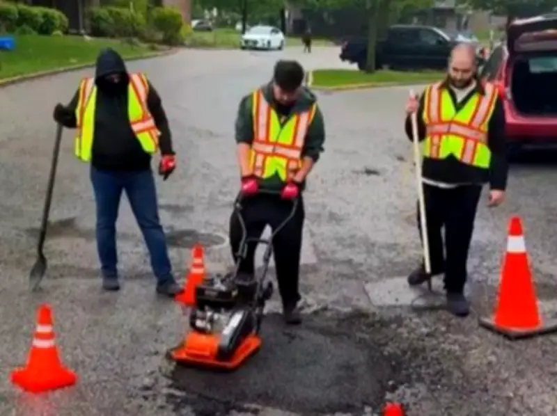 Ontario Trio Fixes Potholes, Gains Millions of Views and GoFundMe Support
