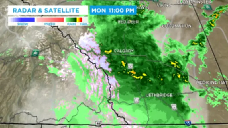 Over 130 mm of Rain Hits Central/Southern Alberta Amid Severe Weather