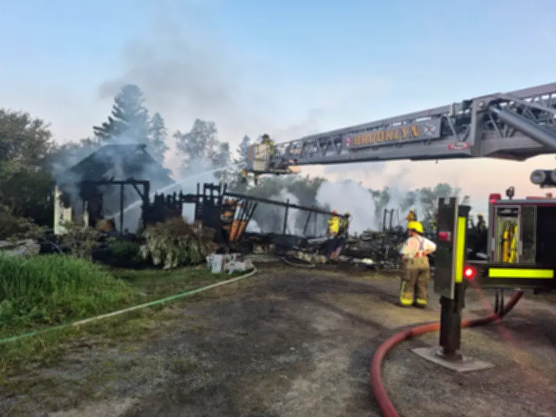 Overnight Fire Destroys Home in West Hants, Nova Scotia