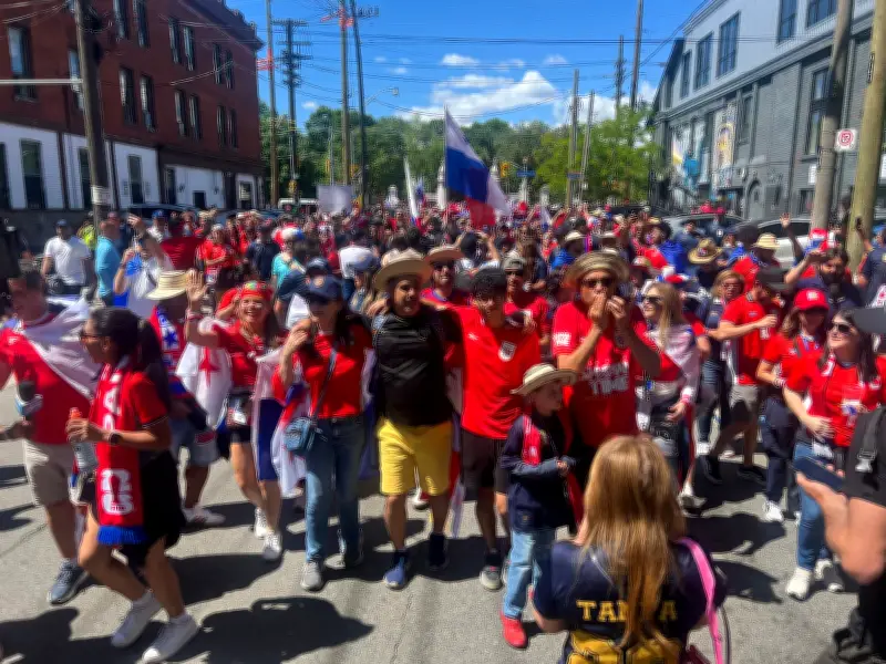 Panama Fans March in Toronto Ahead of World Cup Match Versus Croatia