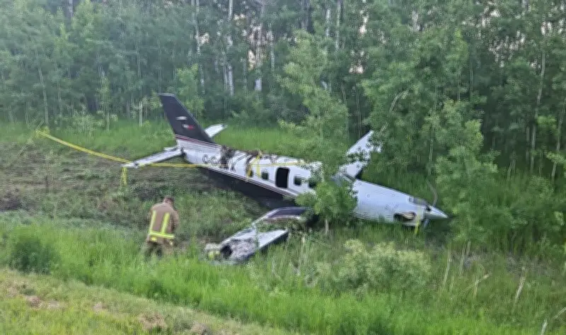 Plane Makes Emergency Landing on Manitoba Highway