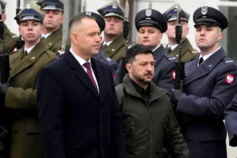 Polish president revokes Zelenskyy honor over WWII unit naming