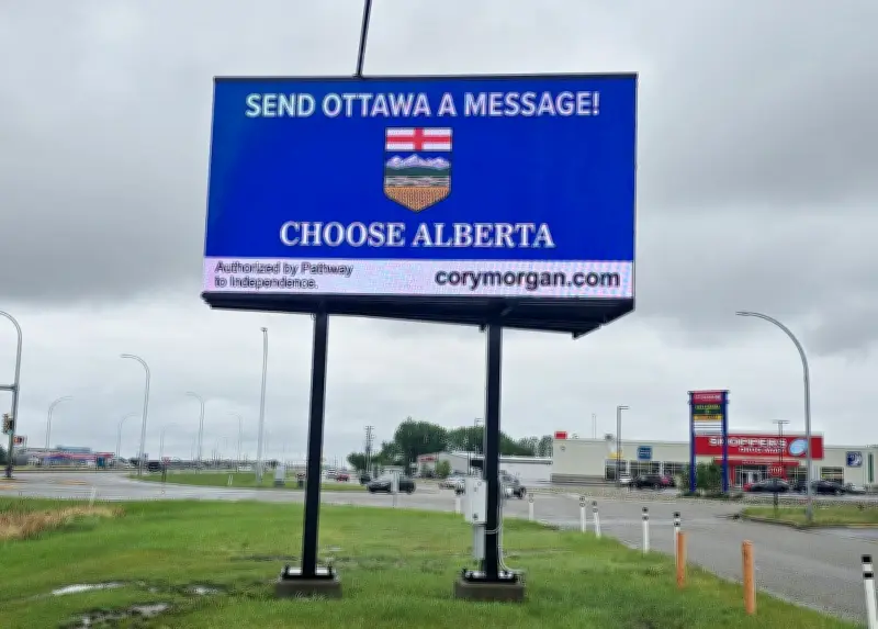 Pro-Separation Billboard in Taber Stays Up Past Removal Deadline