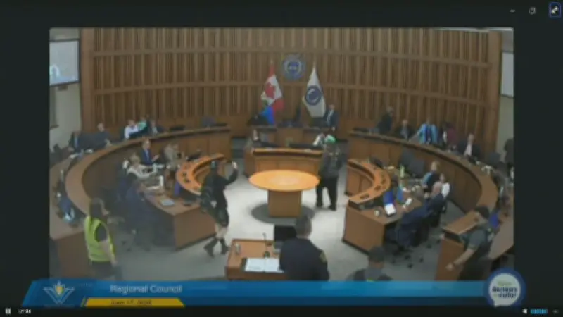 Protesters Storm Waterloo Regional Council Meeting Demand Disbandment
