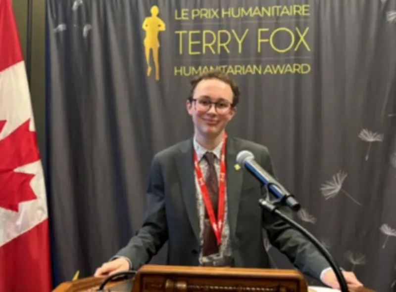 Regina Student Wins Terry Fox Humanitarian Award for Community Service