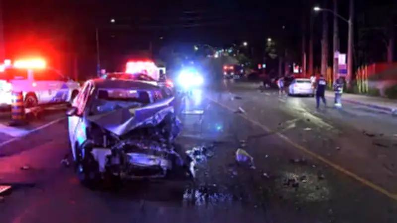 Six Injured in Multi-Vehicle Crash in Scarborough