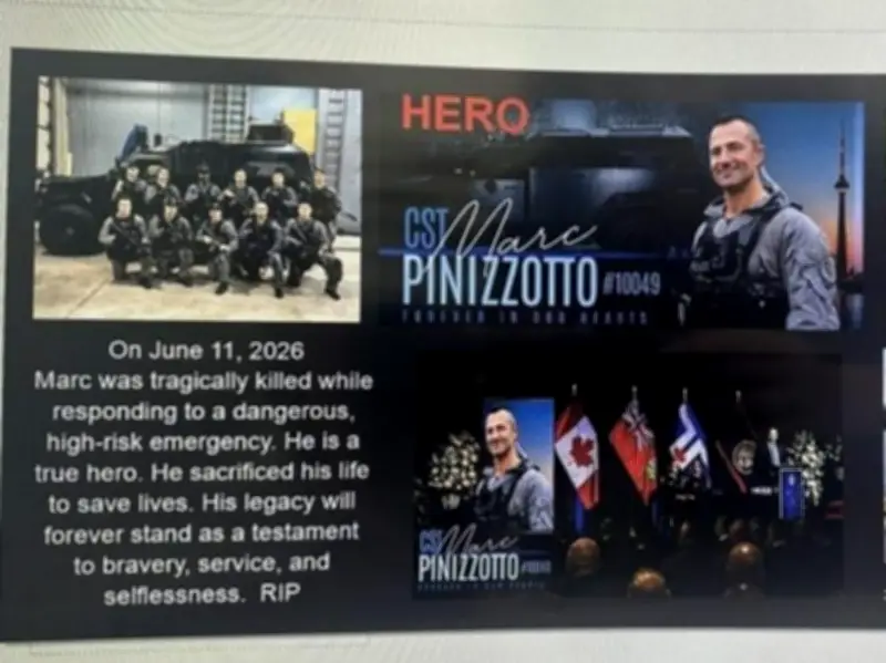 Slain Toronto officer Marc Pinizzotto honoured in Port Credit Canada Day parade