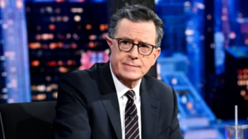 Stephen Colbert Trolls Tan Suit Controversy at Obama Center Opening