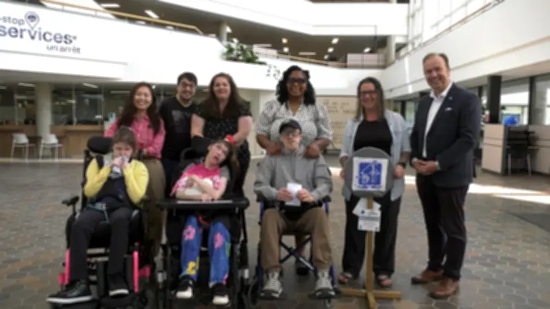 Sudbury Lights Up Blue for Deafblind Awareness Month