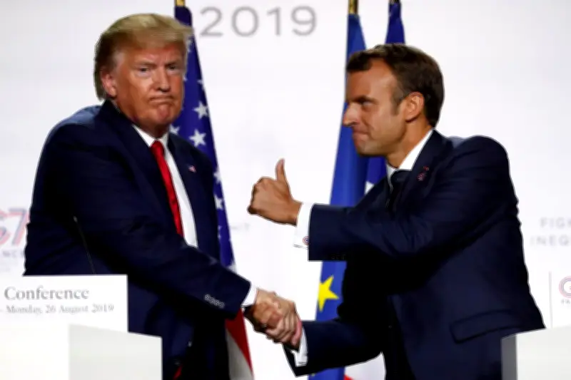 Tensions Between Trump and Macron to Surface at G7 Summit
