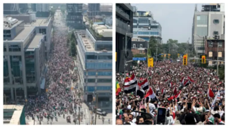 Thousands of Iraq and Senegal Fans Flood Downtown Toronto for World Cup Match