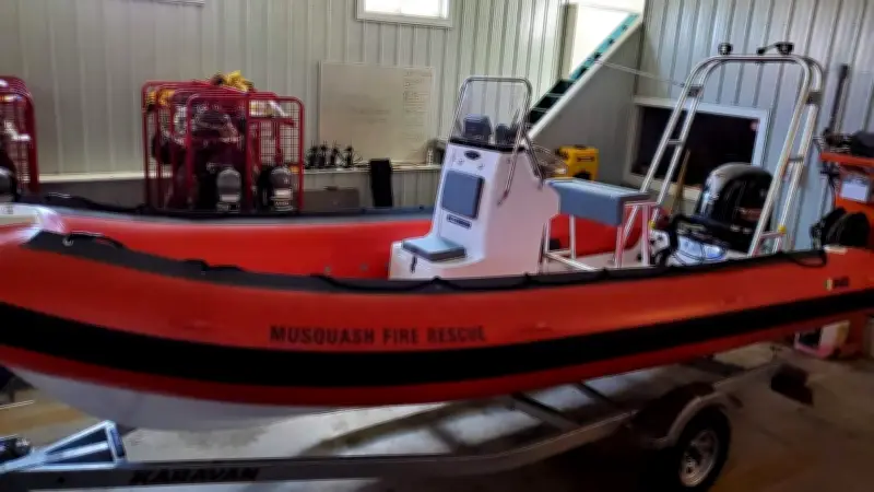 Three Young Men and Dog Rescued from Stranded Boat in Musquash, N.B.