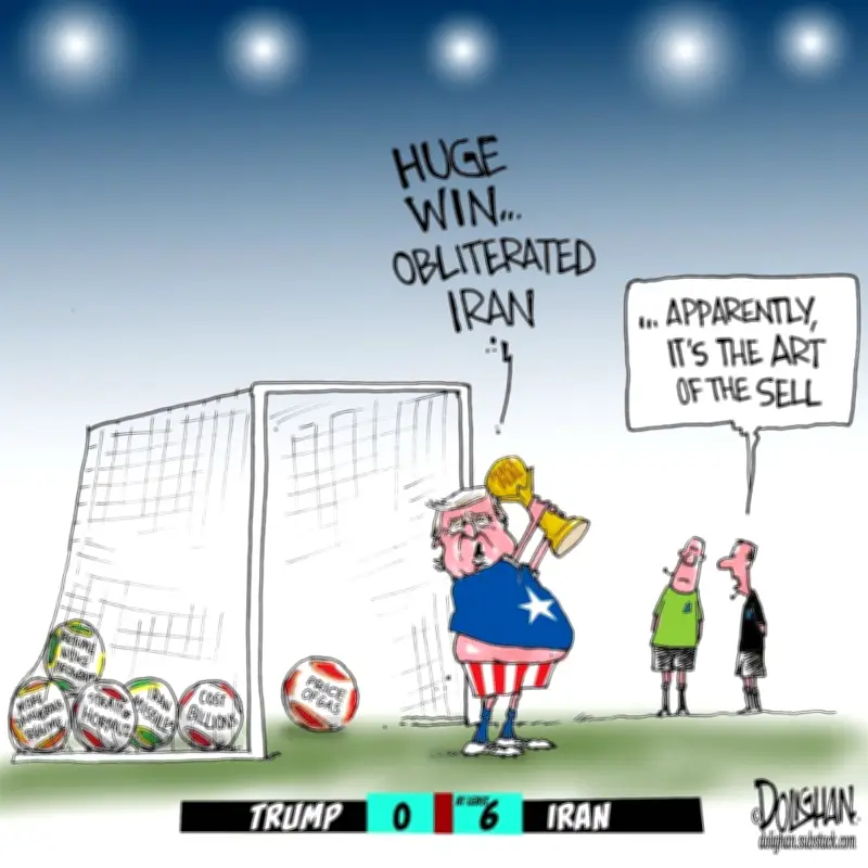 Tim Dolighan Cartoon for June 20, 2026 Captures Political Satire