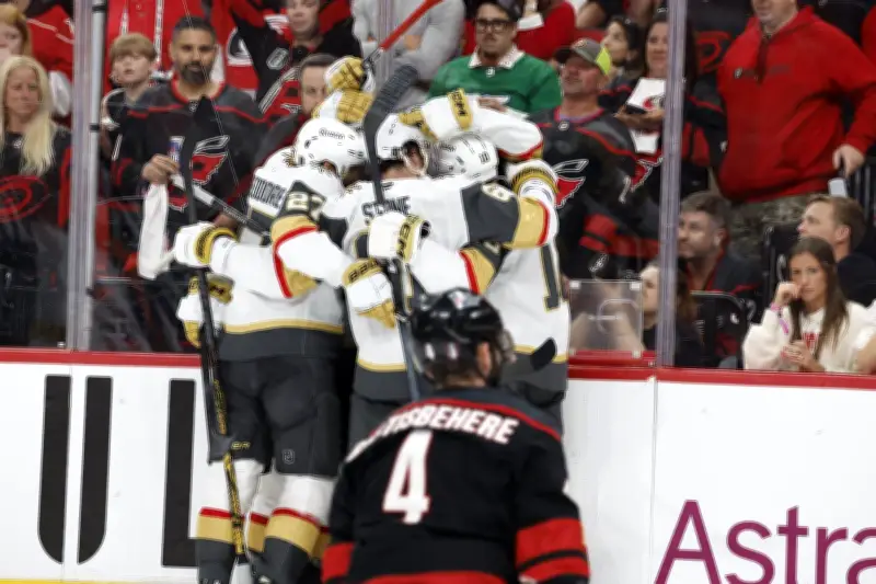 Tomas Hertl's Late Goal Lifts Golden Knights Past Hurricanes 5-4 in Game 1