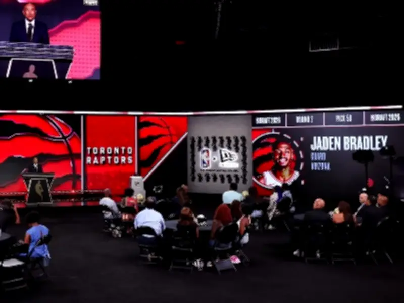 Toronto Raptors Select Jaden Bradley 50th Overall in 2026 NBA Draft
