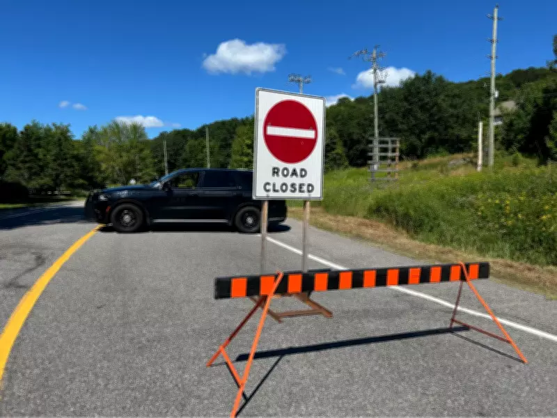 Tractor-Trailer Fire Partially Shuts Down Hwy. 11 in Gravenhurst