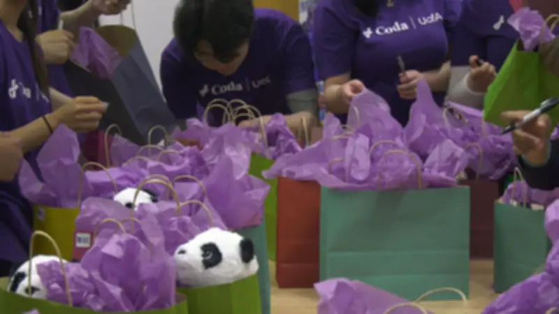 U of A Team Packs Early Holiday Gifts for Pediatric Cancer Patients