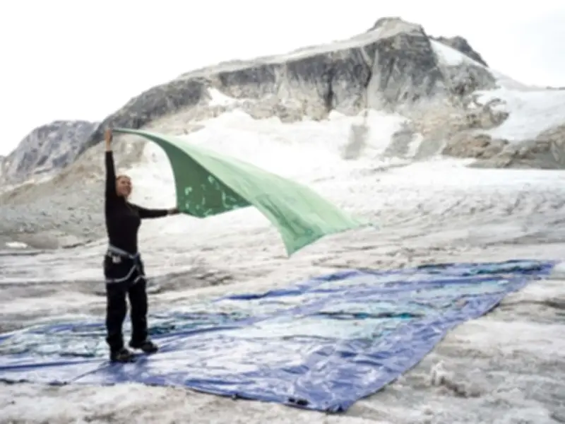 Vancouver artist turns glacial science into immersive 15-metre textile sculpture
