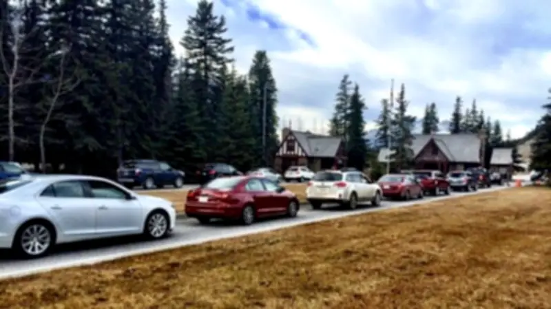 Vehicle collision on Highway 1 near Banff National Park causes major traffic backup: RCMP