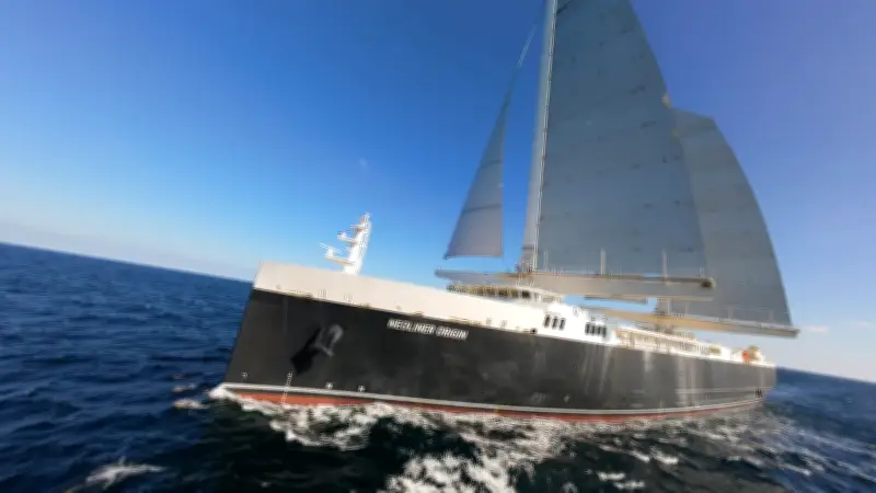 Wind-Powered Cargo Ship Neoliner Origin Docks in Halifax for First Canadian Port Call