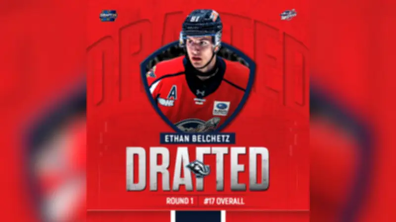 Windsor Spitfires' Ethan Belchetz Selected 17th Overall by Utah Mammoth in 2026 NHL Draft