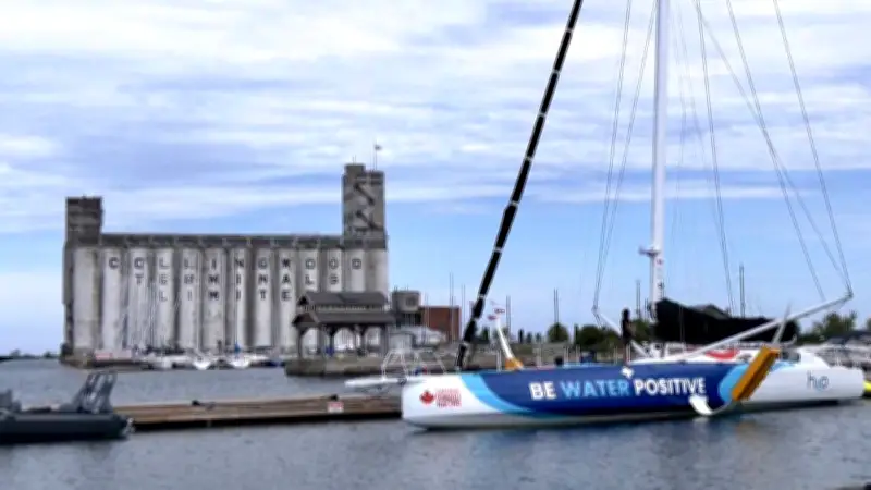 World-Class Racing Yacht EMIRA IV Anchors in Collingwood Harbour