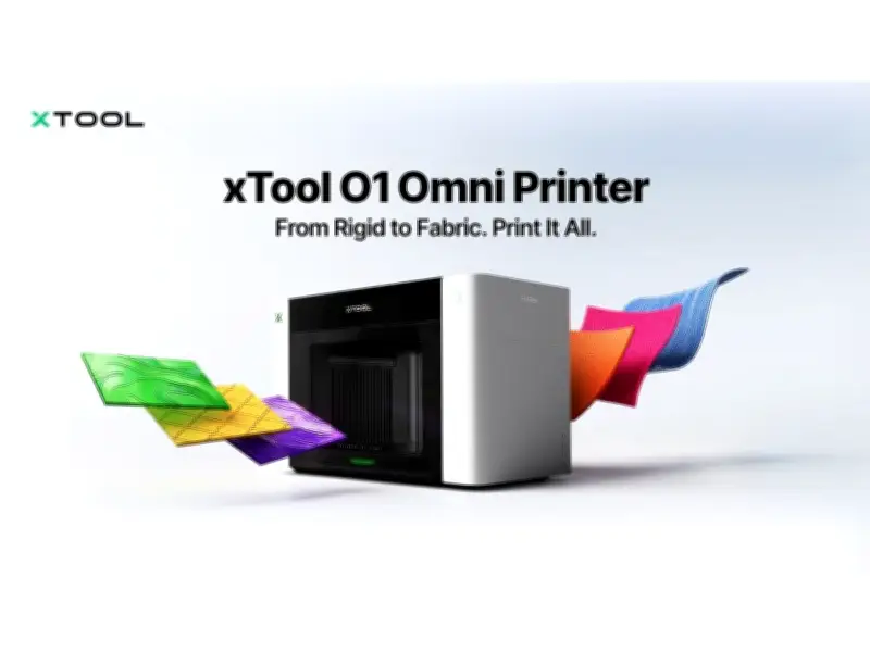 xTool Launches O1 Omni Printer: World's First All-in-One Desktop Printer for Any Material