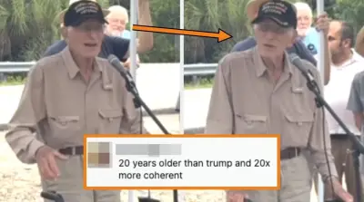101-Year-Old WWII Veteran Calls Out Fascism at Florida Detention Camp Vigil