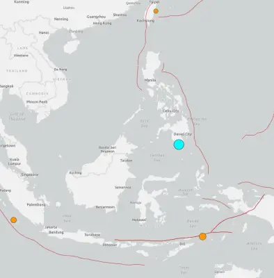 7.8 Magnitude Earthquake Strikes Southern Philippines, Tsunami Warning Issued
