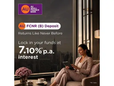 AU Small Finance Bank Raises FCNR Deposit Rates to 7.10% for NRI Clients
