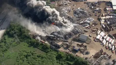 Brampton Fire Crews Battle 'Very Stubborn' Blaze at Scrap Metal Yard