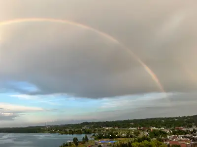 Double Rainbow Over Kempenfelt Bay Delights Barrie Residents