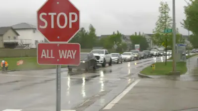 Edmonton Removes New 4-Way Stop After Traffic Snarl in Southeast