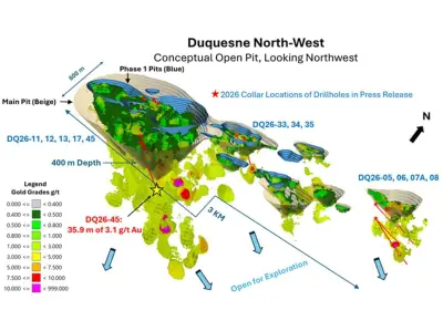 Emperor Reports Wide High-Grade Gold Intercept at Duquesne West Property