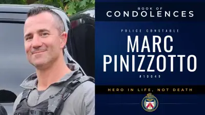 Fallen Toronto Officer Procession to Funeral Home Sunday
