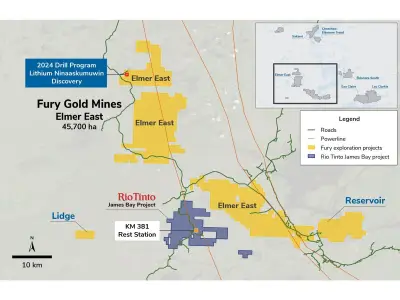 Fury Gold Mines Reports 6.0% Li2O5 DSO Concentrate from Ninaaskumuwin Lithium Discovery