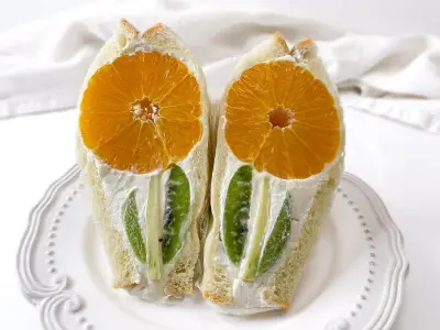 Japanese Fruit Sandos: Summer Fun Recipe with Orange and Kiwi