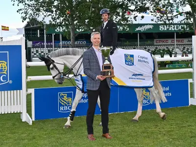 Mark Bluman Shines in First Spruce Meadows Appearance with Grand Prix Win